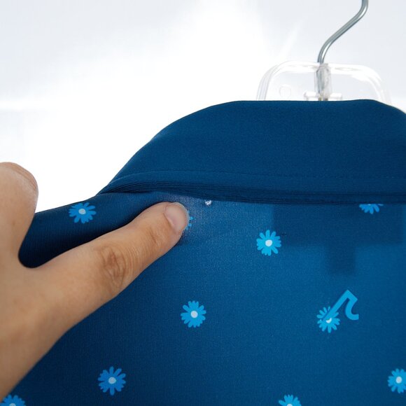 Redvanly Polo Shirt Medium Golf Junian Admiral Blue Geometric Spandex Stretch - Picture 6 of 7